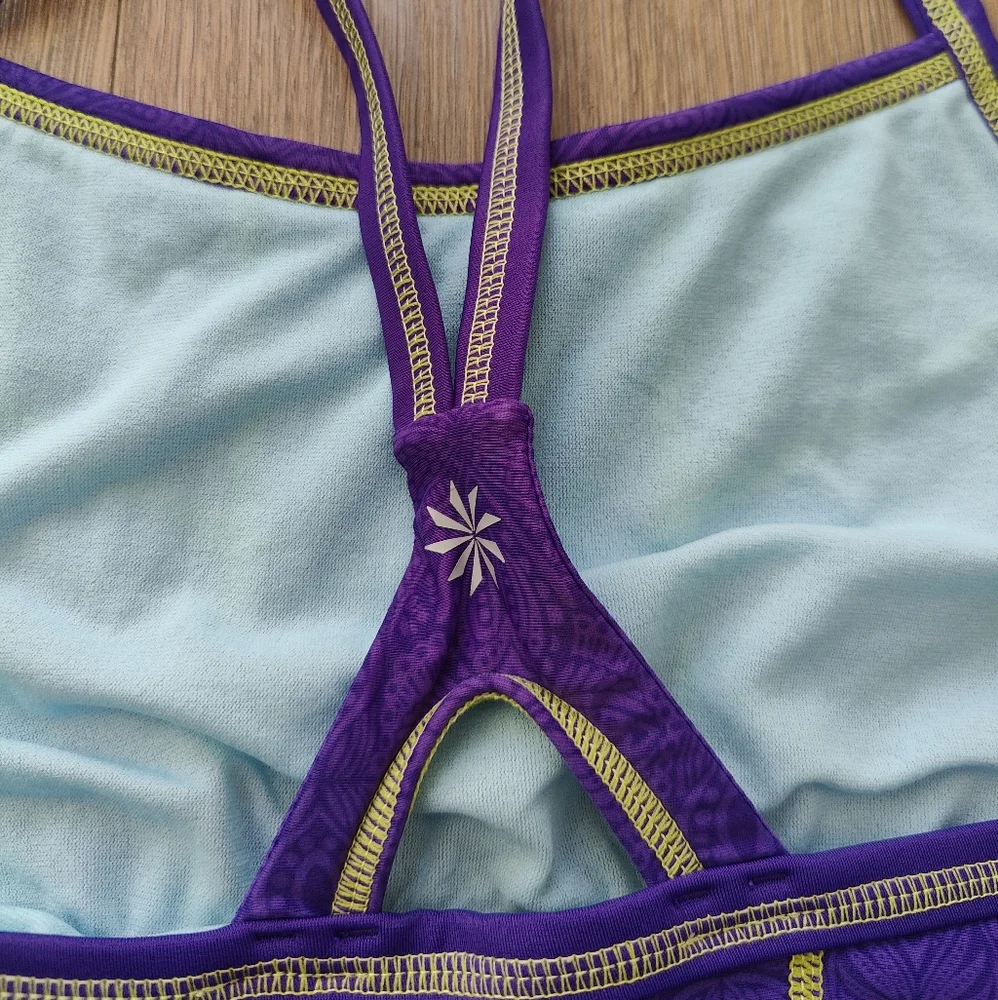 Athleta Dive In Medley Tankini Swimsuit Top in Electric Purple
